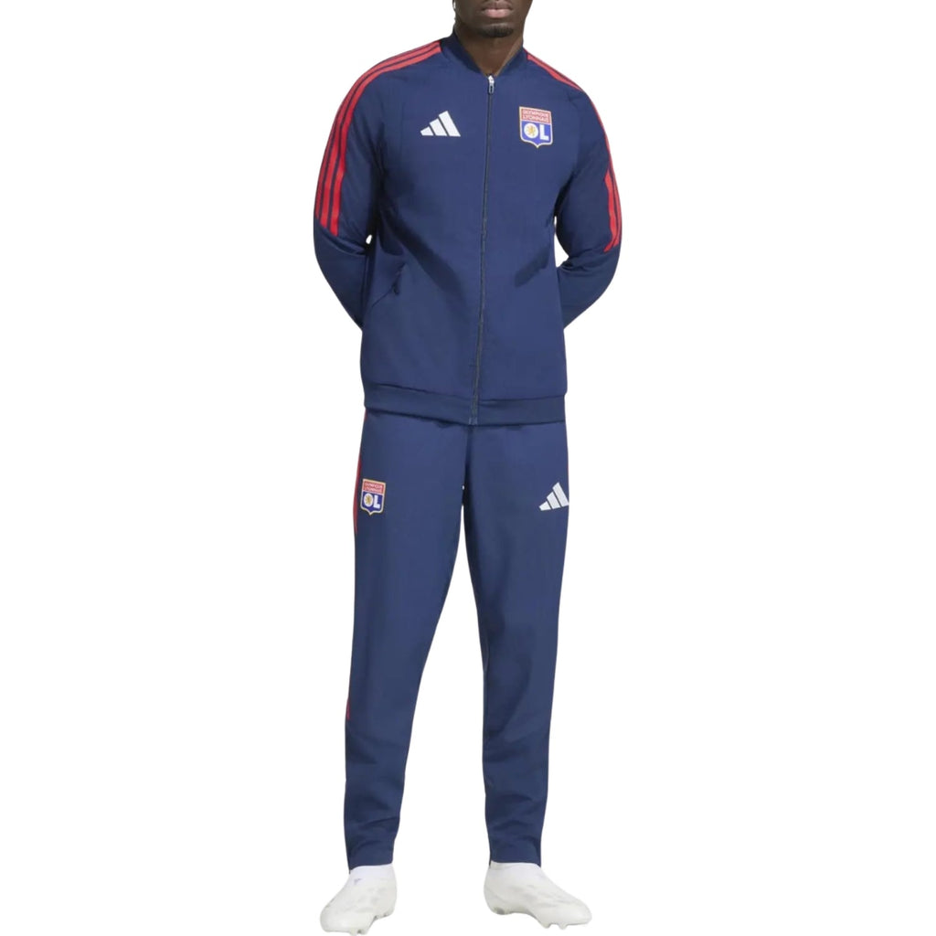 Olympique Lyon presentation Soccer tracksuit 2026/27 - Adidas-1