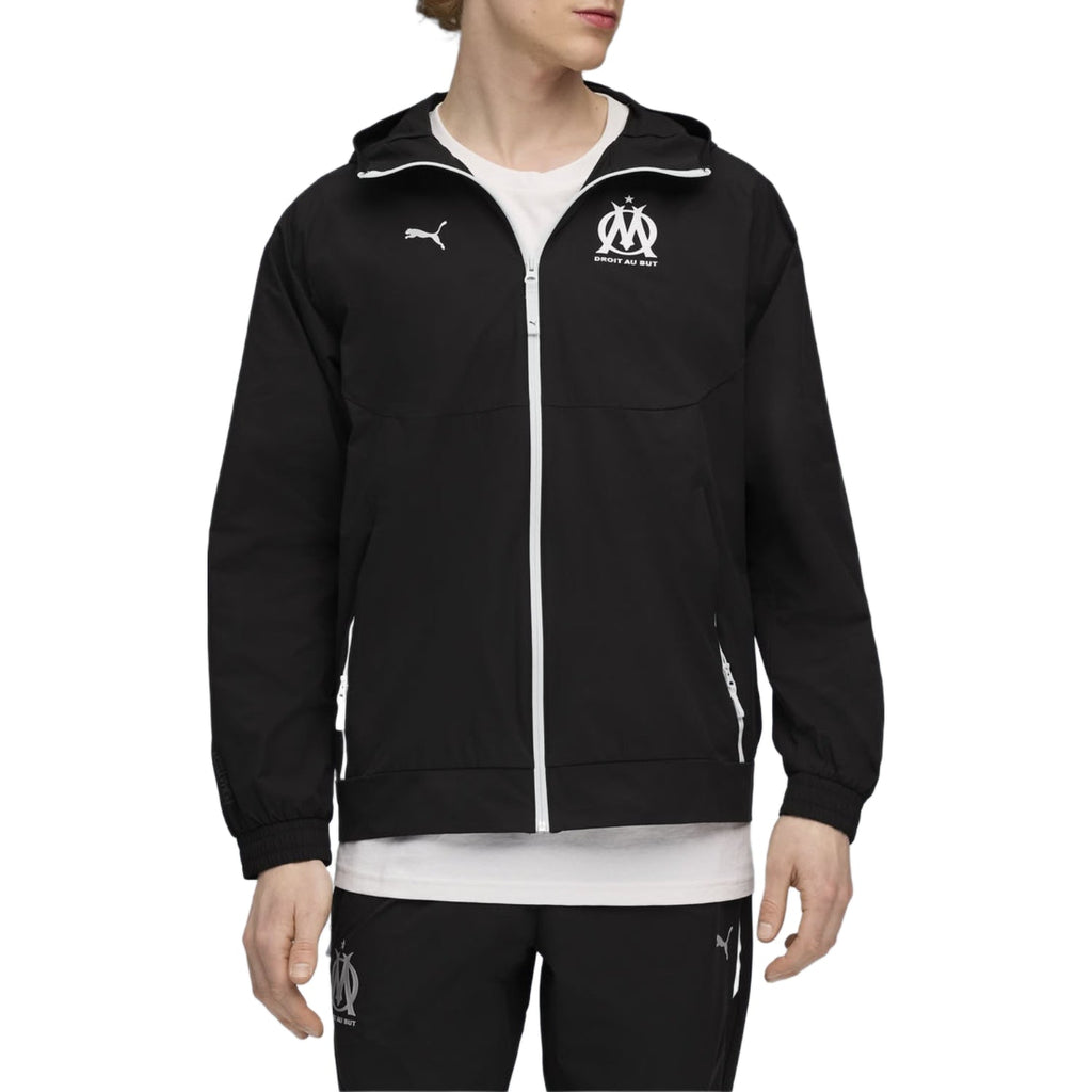 Olympique Marseille black woven presentation tracksuit 2025/26 - Puma-0