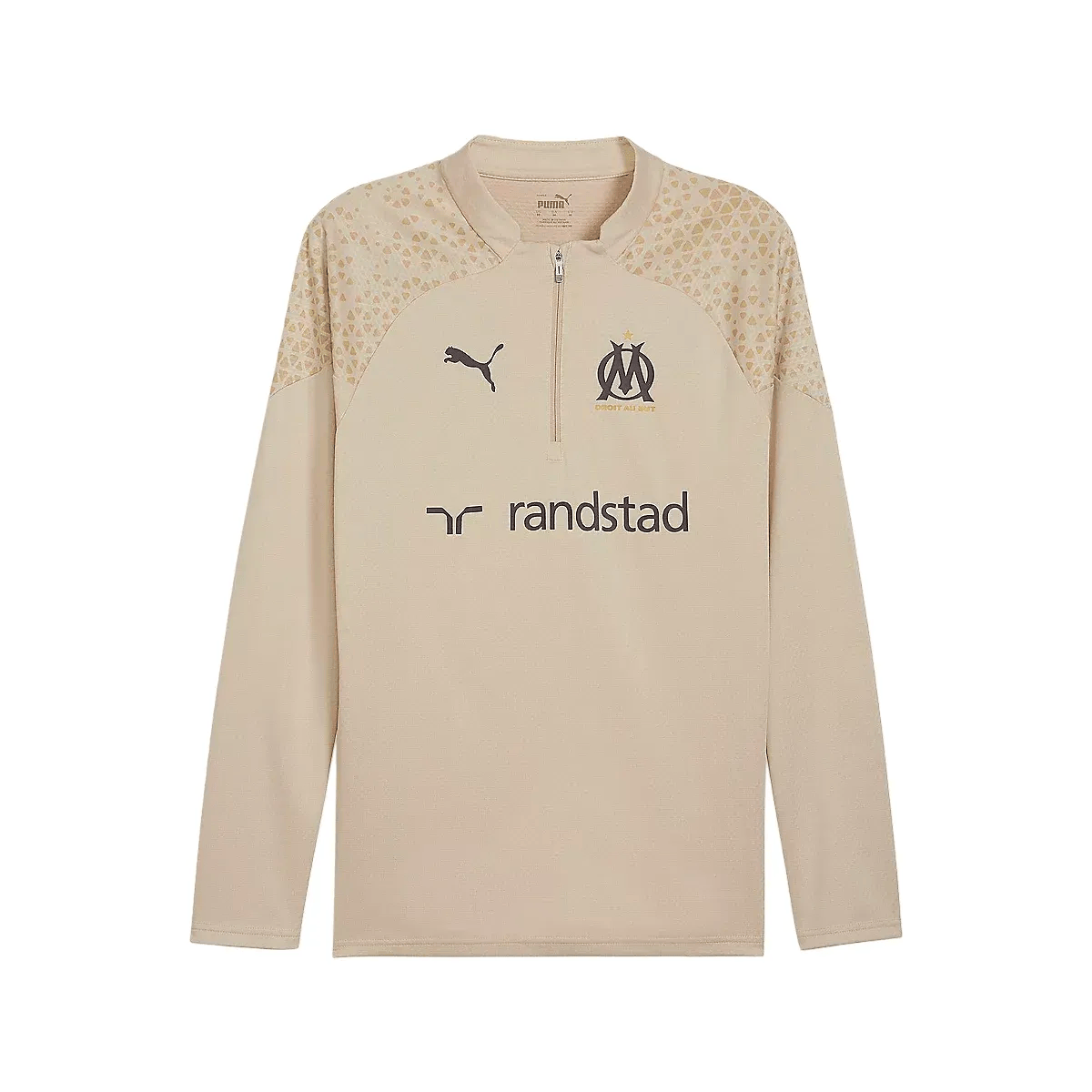 Olympique Marseille EU gold training technical tracksuit 2024 - Puma-3