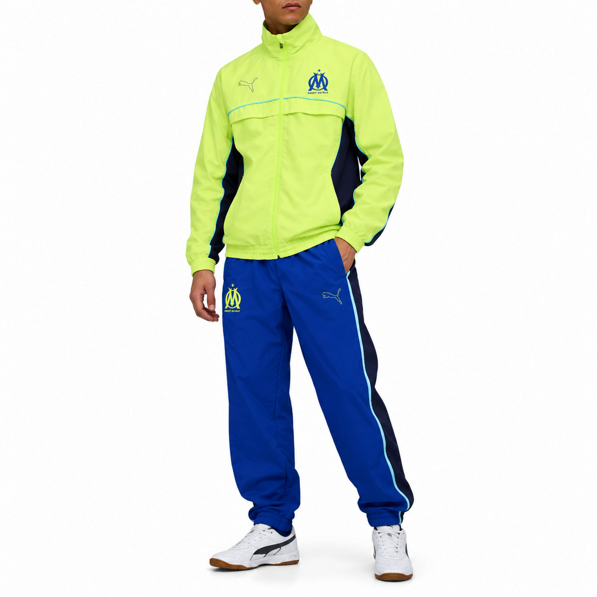 Olympique Marseille fluo Essentials presentation tracksuit 2026 - Puma-2