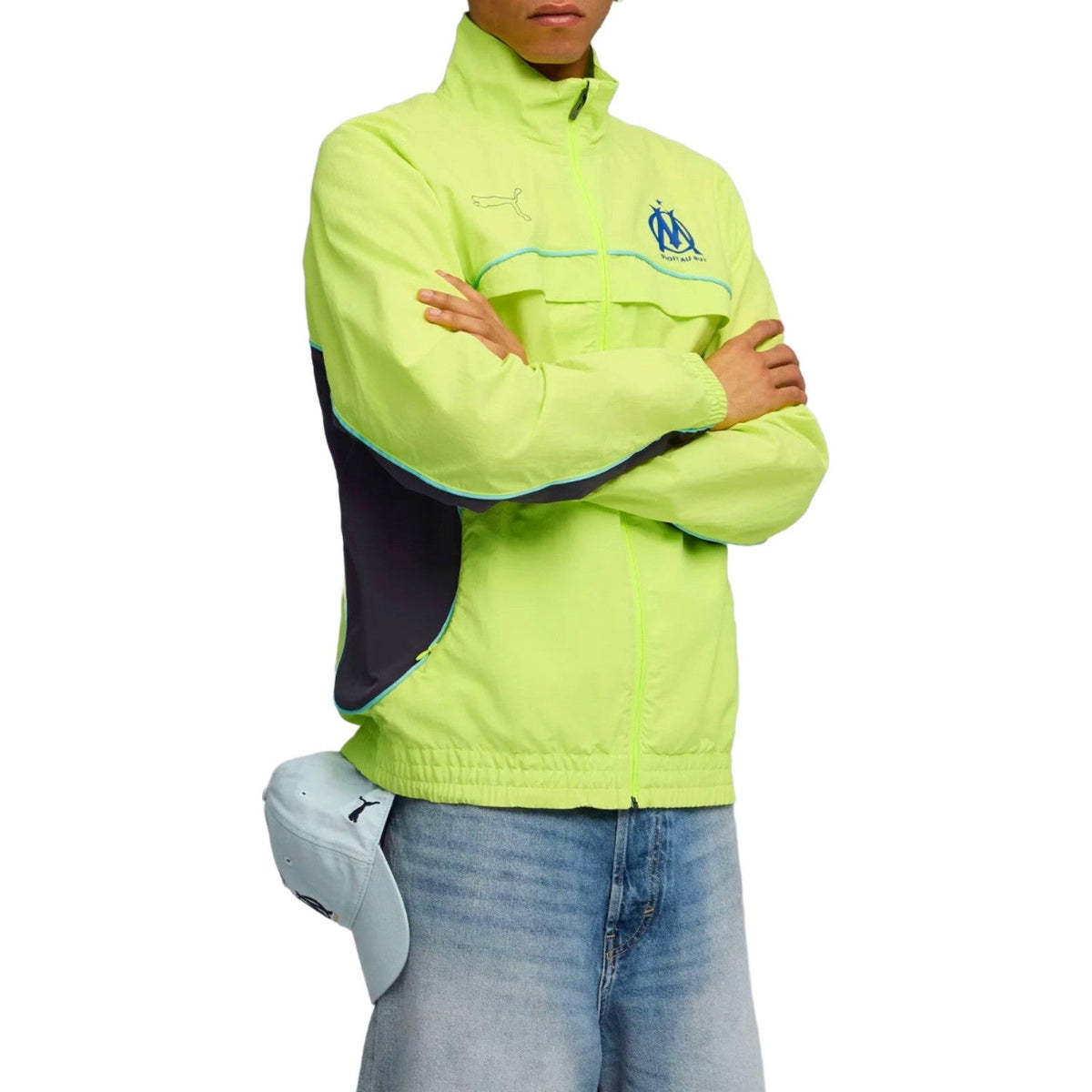 Olympique Marseille fluo Essentials presentation tracksuit 2026 - Puma-4