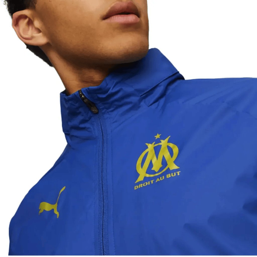 Olympique Marseille soccer training rain jacket 2024 - Puma-2