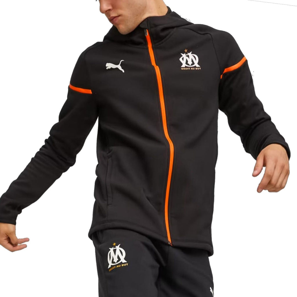 Olympique Marseille EU Casual hooded presentation tracksuit 2023/24 - Puma-0