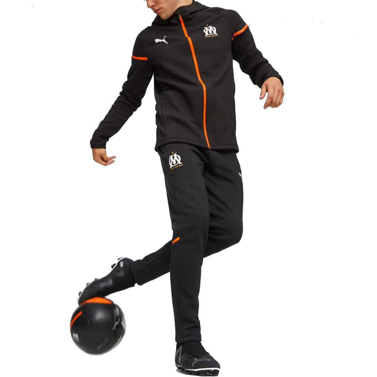 Olympique Marseille EU Casual hooded presentation tracksuit 2023/24 - Puma-2