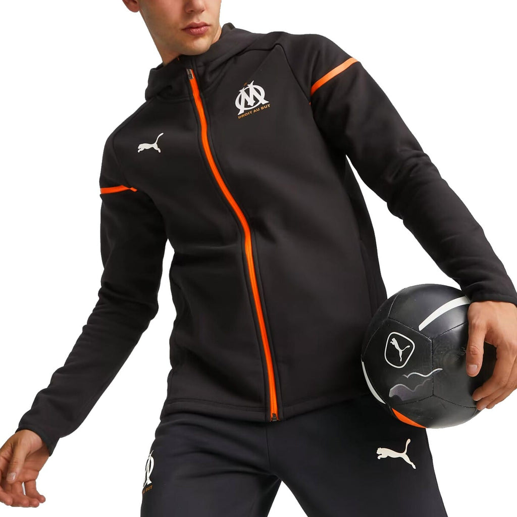 Olympique Marseille EU Casual hooded presentation tracksuit 2023/24 - Puma-4