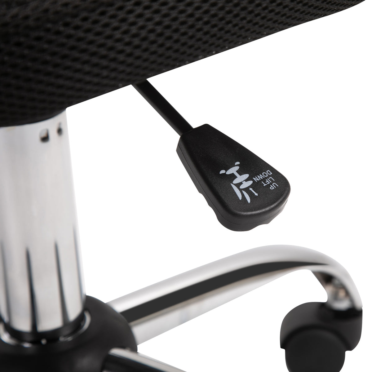Chaise de Bureau Ergonomique, Fauteuil de Bureau, Hauteur Réglable, Piètement Chromé Noir-5
