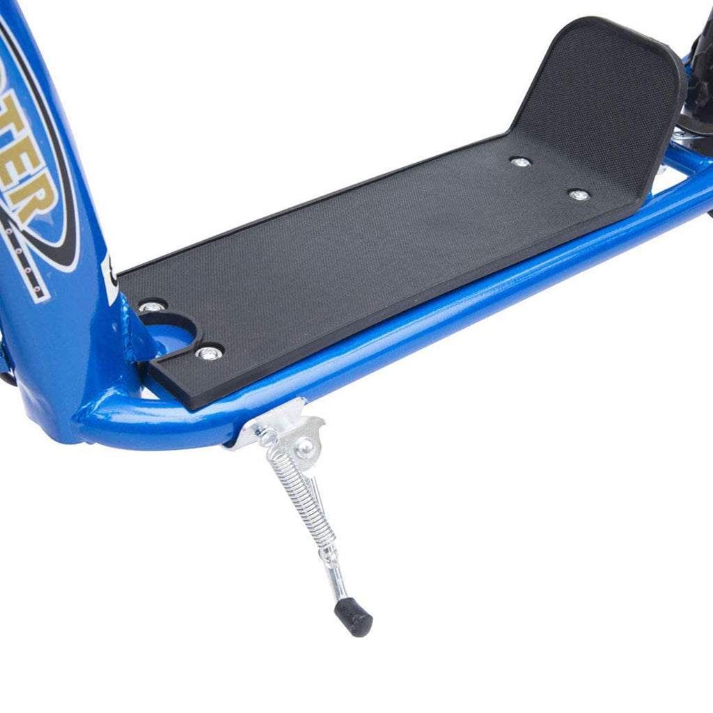 Trottinette enfant patinette pneus 30 cm Hauteur Guidon réglable poignée Frein et béquille Acier pour enfants à partir de 5 ans Bleu-7