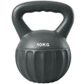 Kettlebell 10 kg, Haltère avec Poignée Antidérapante, Haltère à Boule, Musculation, Entraînement, pour Gym, Gris-0