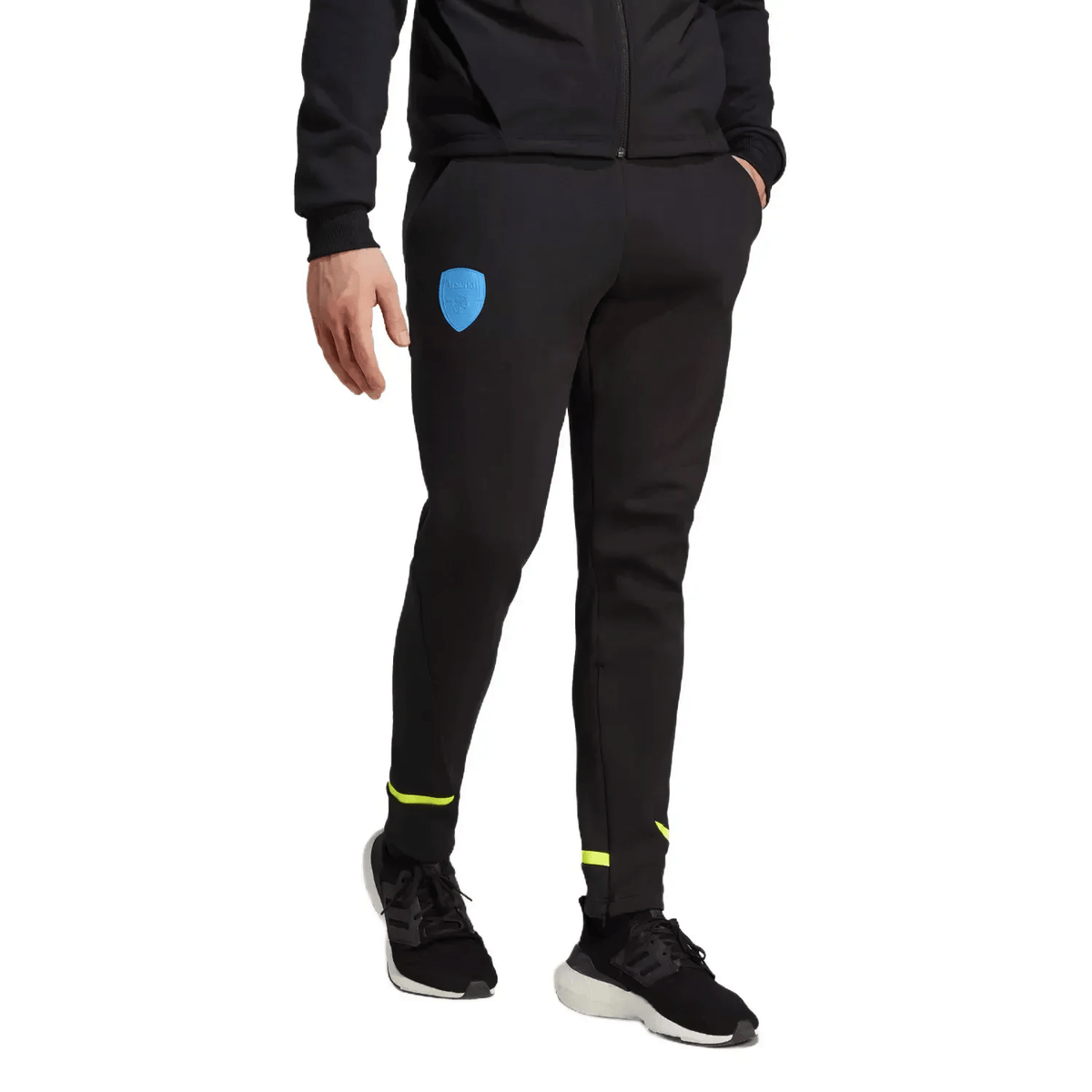 Arsenal FC black pre-match presentation tracksuit 2023/24 - Adidas-2