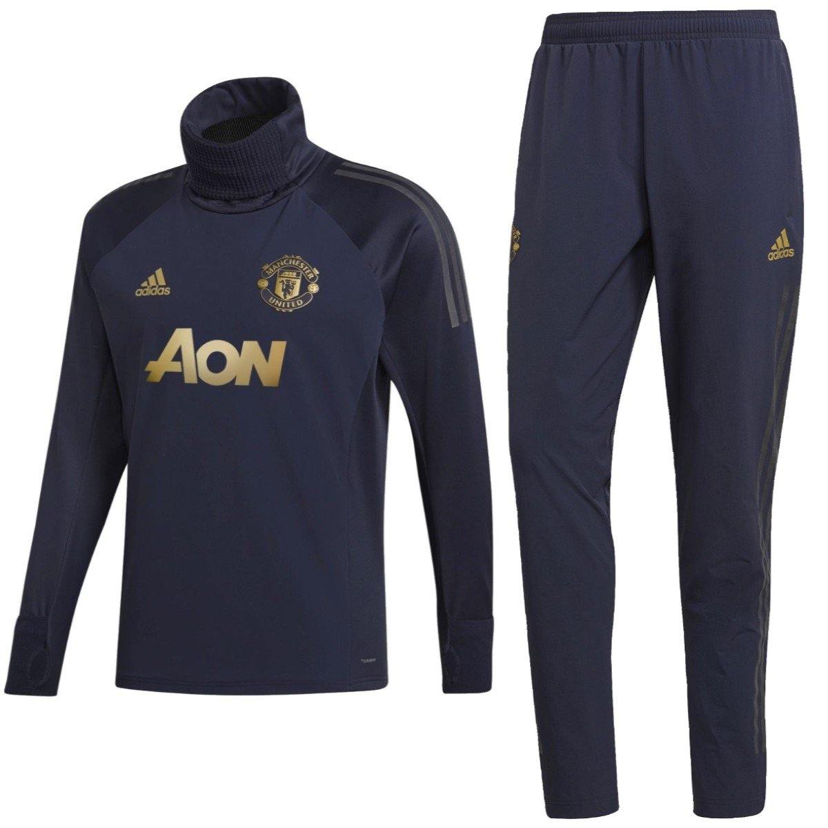 Manchester United training technical soccer tracksuit UCL 2018/19 - Adidas-0