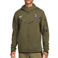 PSG Tech Fleece green presentation Soccer jacket 2022/23 - Nike-0