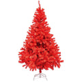 Albero di Natale artificiale rosso – 120 cm, 230 rami