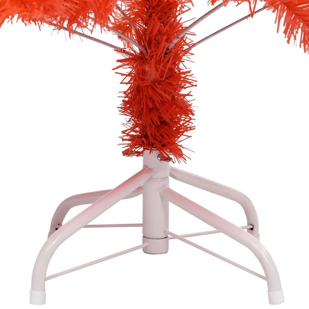 Albero di Natale artificiale rosso – 120 cm, 230 rami