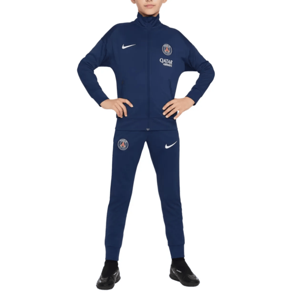 Kids - PSG navy blue Fanwear presentation tracksuit 2025/26 - Nike-1