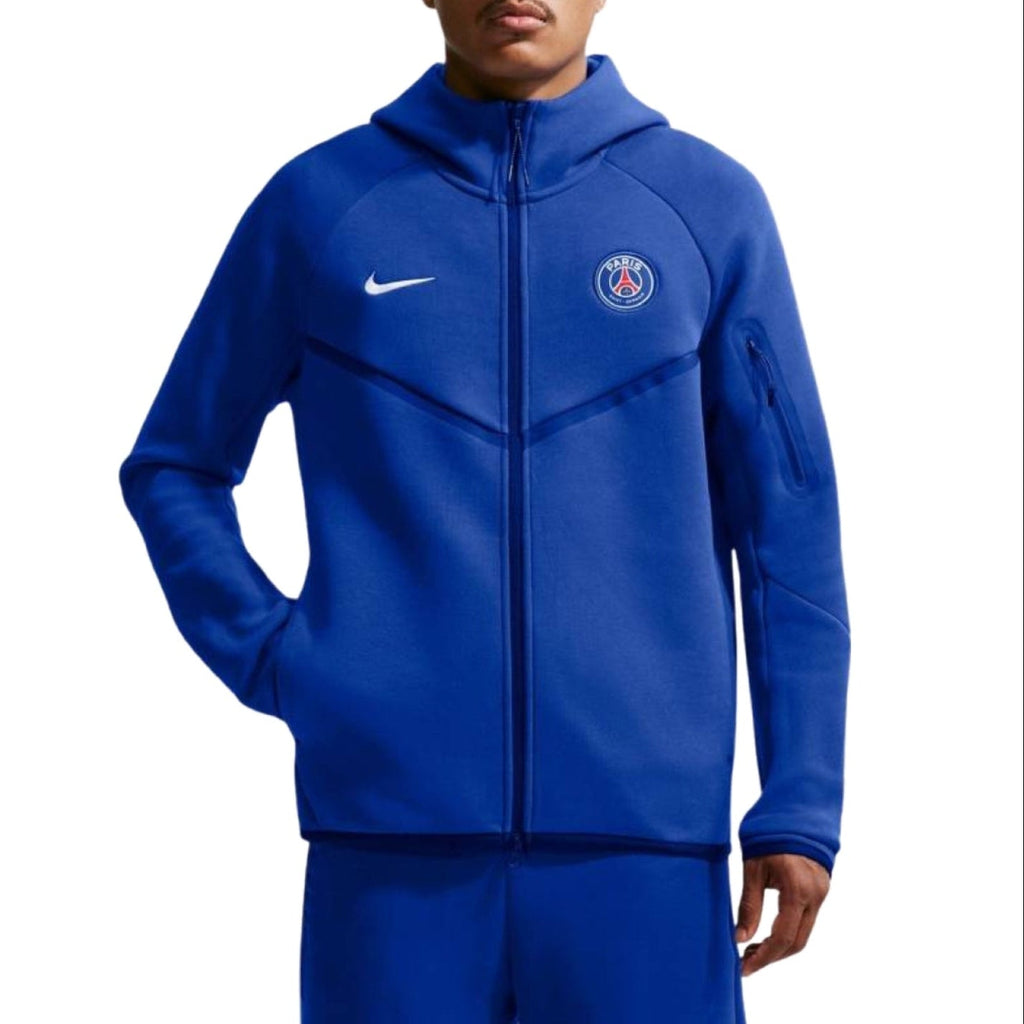 PSG blue Tech Fleece presentation soccer tracksuit 2026/27 - Nike-0
