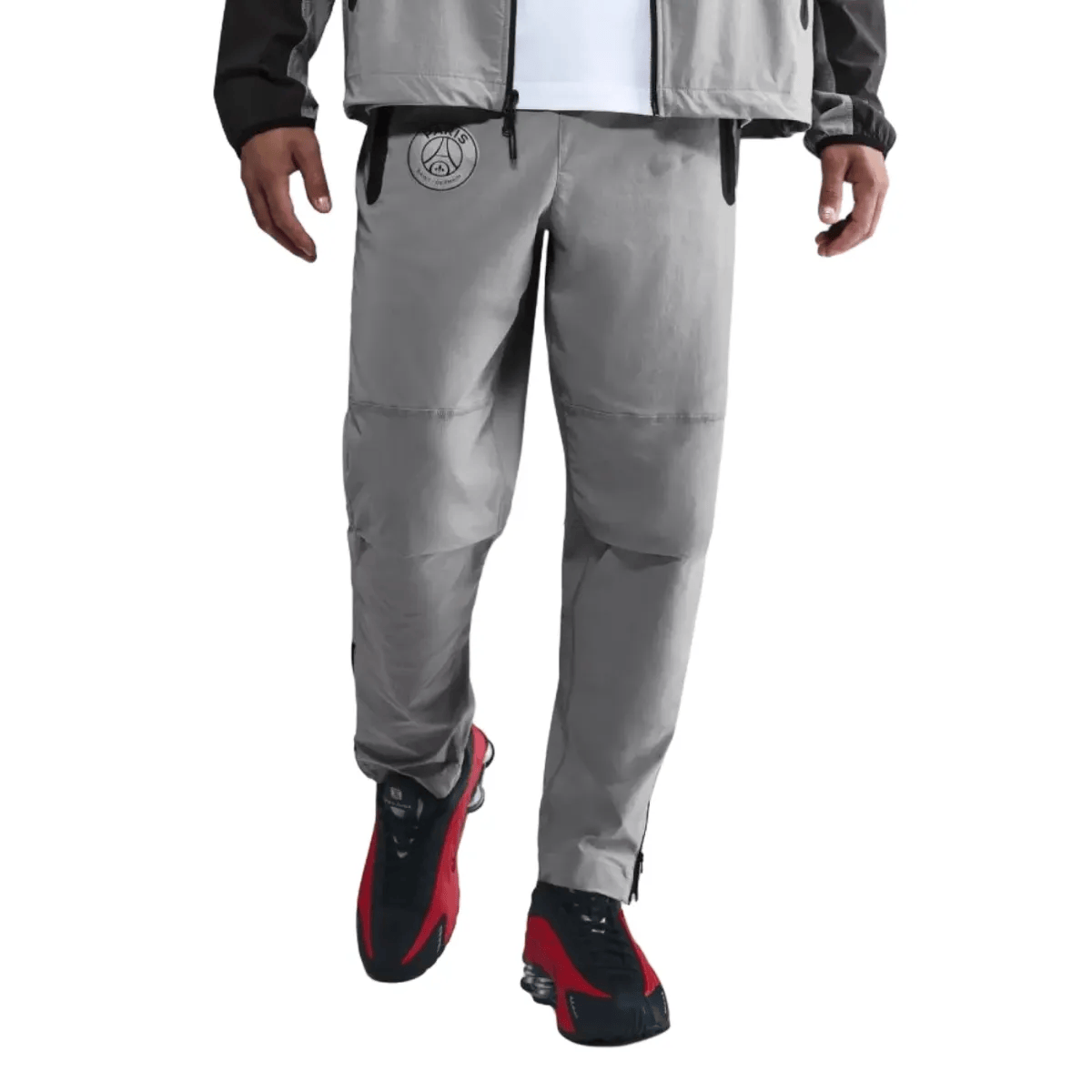 PSG grey Tech Woven presentation tracksuit 2025/26 - Nike-2