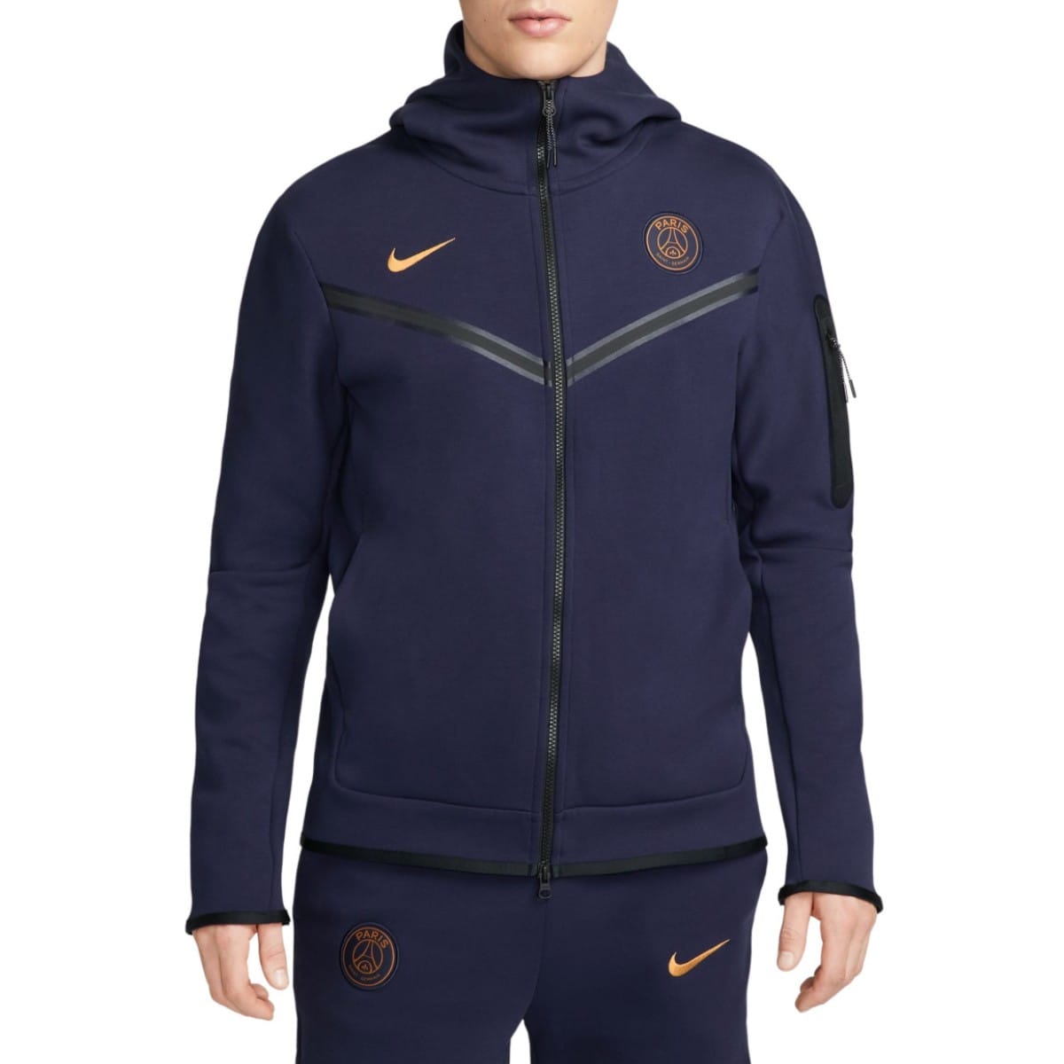 PSG Tech Fleece presentation tracksuit 2023/24 navy - Nike-0