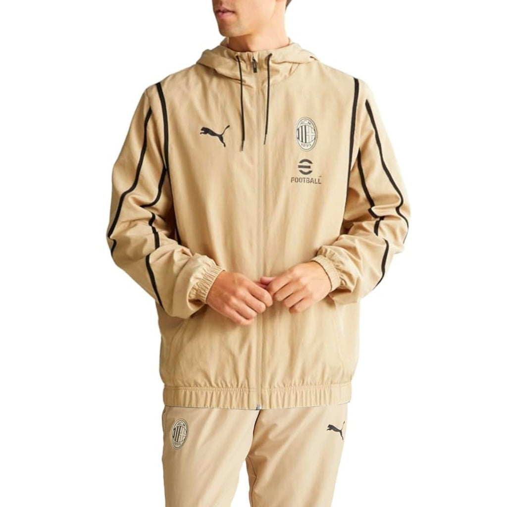 AC Milan woven pre-game presentation tracksuit 2024/25 gold - Puma-0