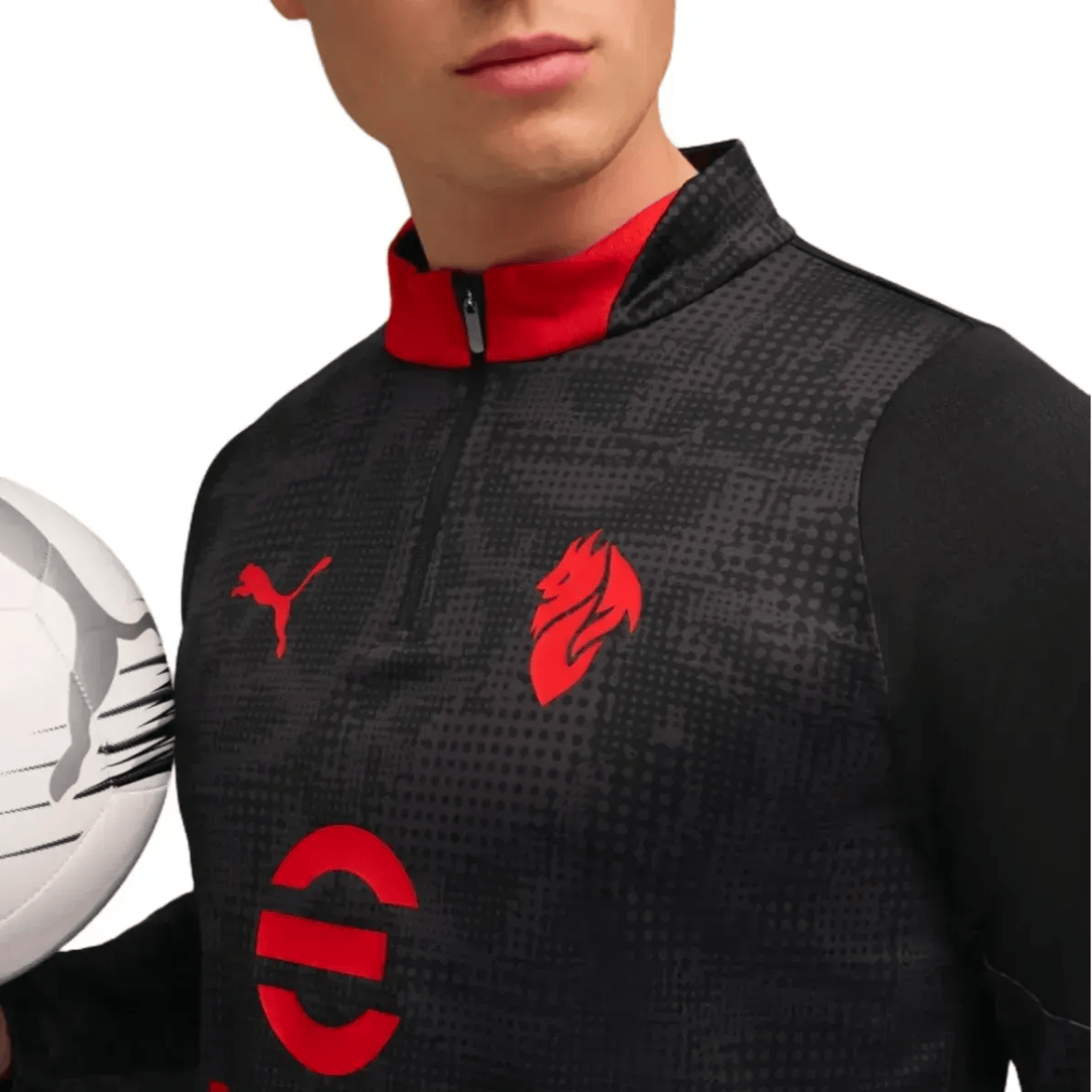 AC Milan black training technical soccer tracksuit 2025/26 - Puma-3
