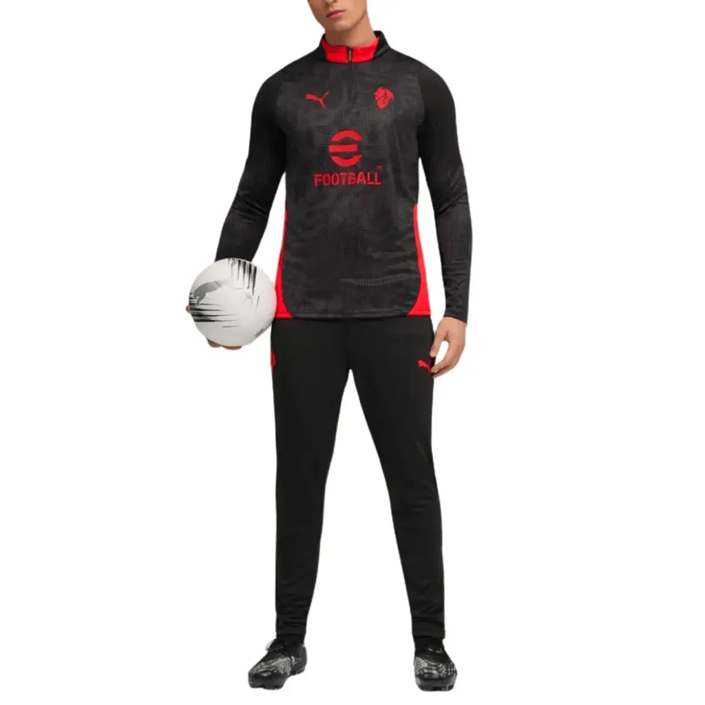 AC Milan black training technical soccer tracksuit 2025/26 - Puma-1