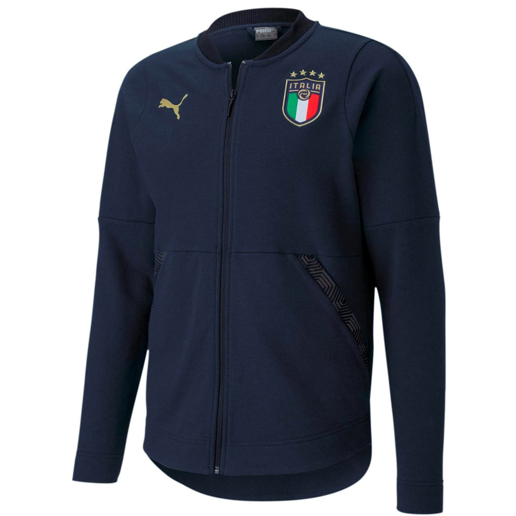 Italy navy Casual presentation Soccer tracksuit 2020/21 - Puma-1
