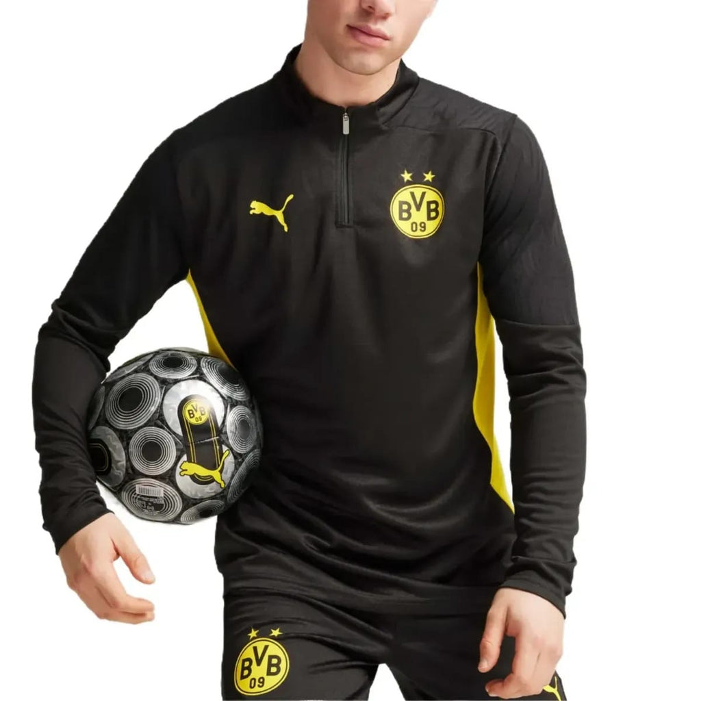 BVB Borussia Dortmund black training technical tracksuit 2024/25 - Puma-0