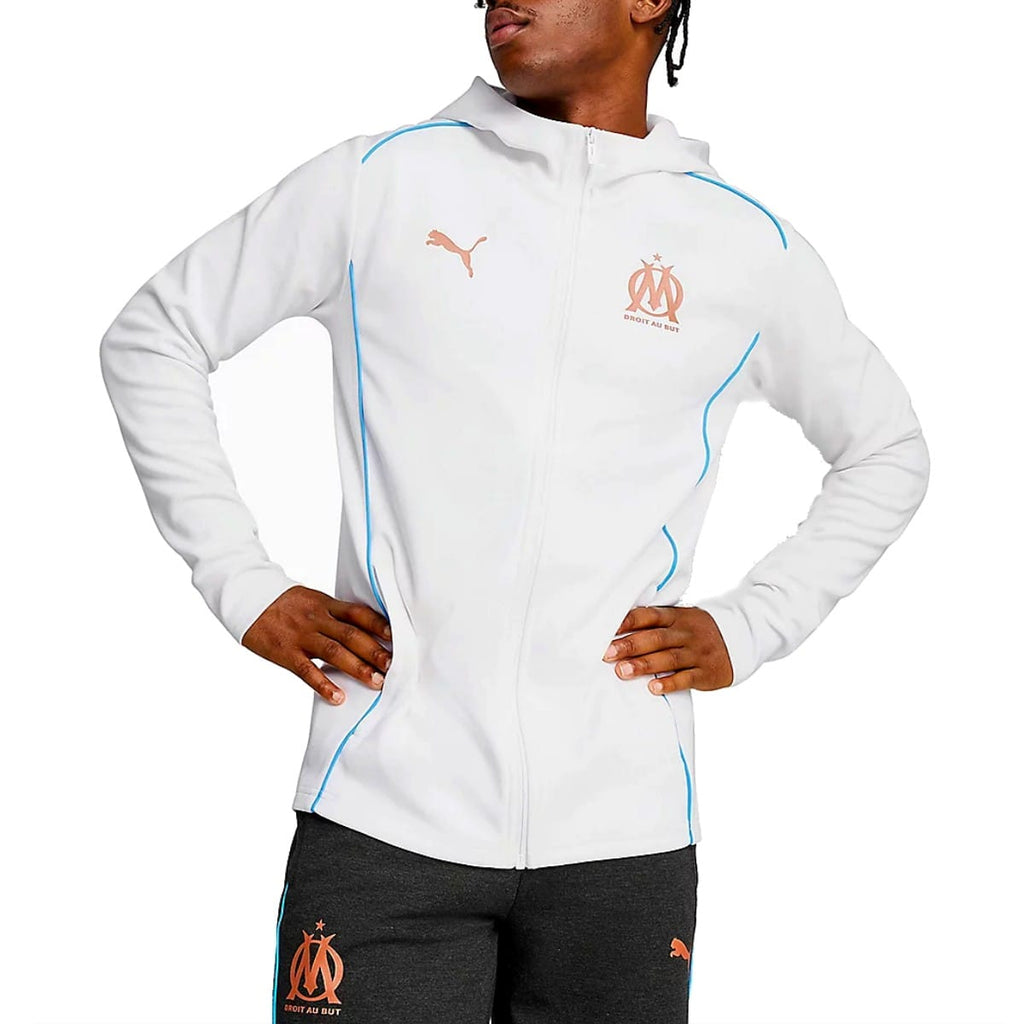 Olympique Marseille Casual presentation tracksuit 2024/25 white/black - Puma-0