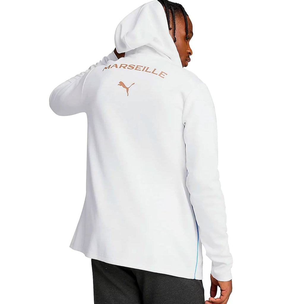 Olympique Marseille Casual presentation tracksuit 2024/25 white/black - Puma-1