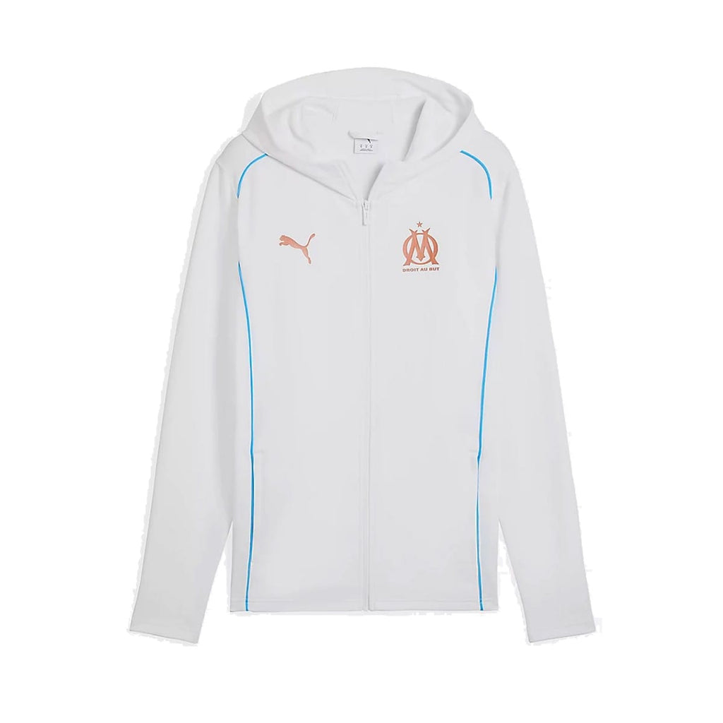 Olympique Marseille Casual presentation tracksuit 2024/25 white/black - Puma-3