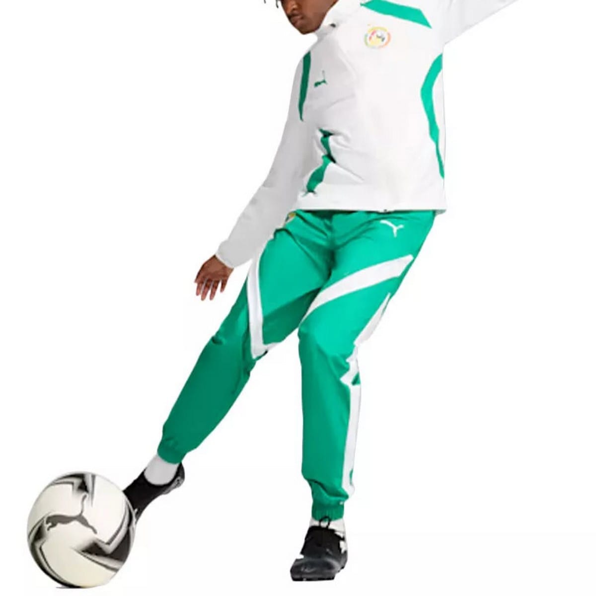Senegal pre-match presentation soccer tracksuit 2024/25 - Puma-2