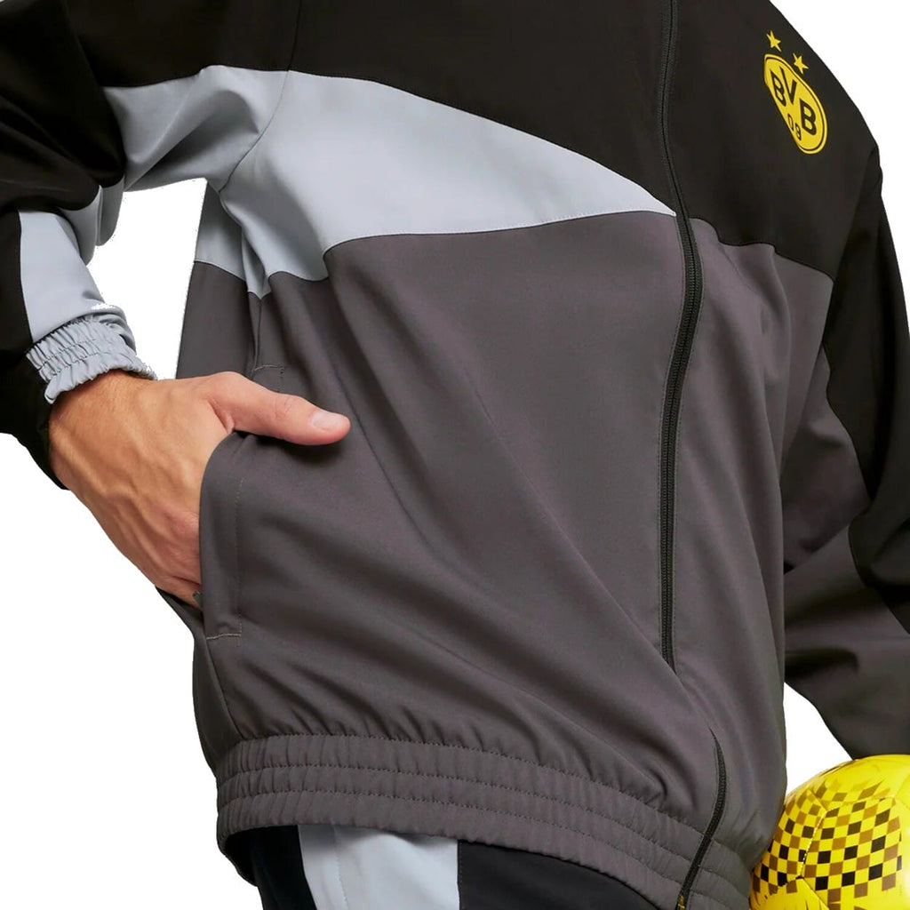 BVB Borussia Dortmund FTBL woven presentation tracksuit 2023/24 - Puma-3