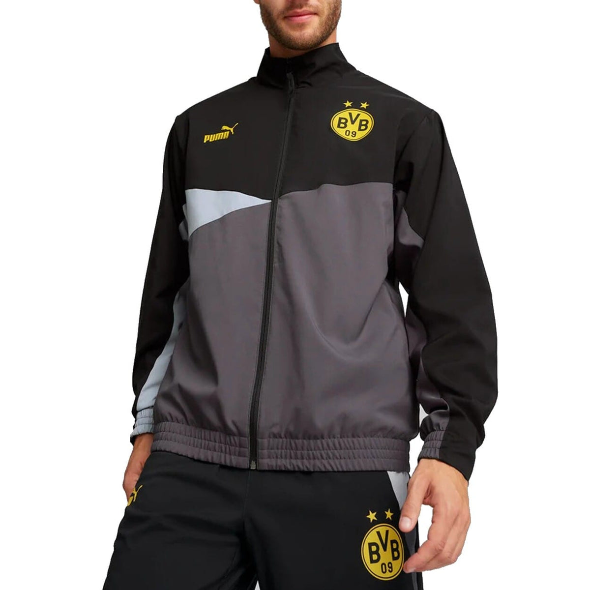 BVB Borussia Dortmund FTBL woven presentation tracksuit 2023/24 - Puma-0