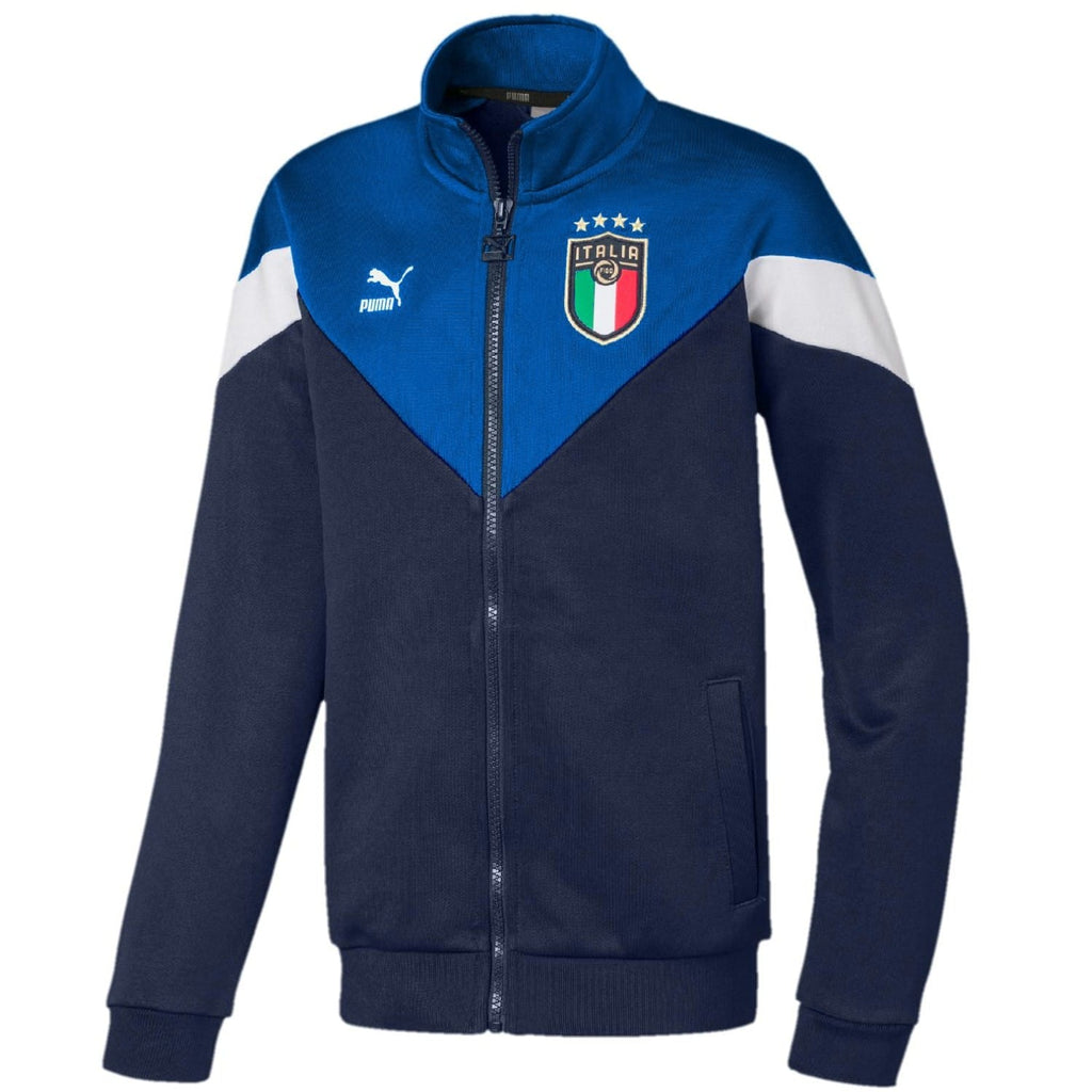 Kids - Italy navy Iconic Fans presentation Soccer tracksuit 2020 - Puma-1