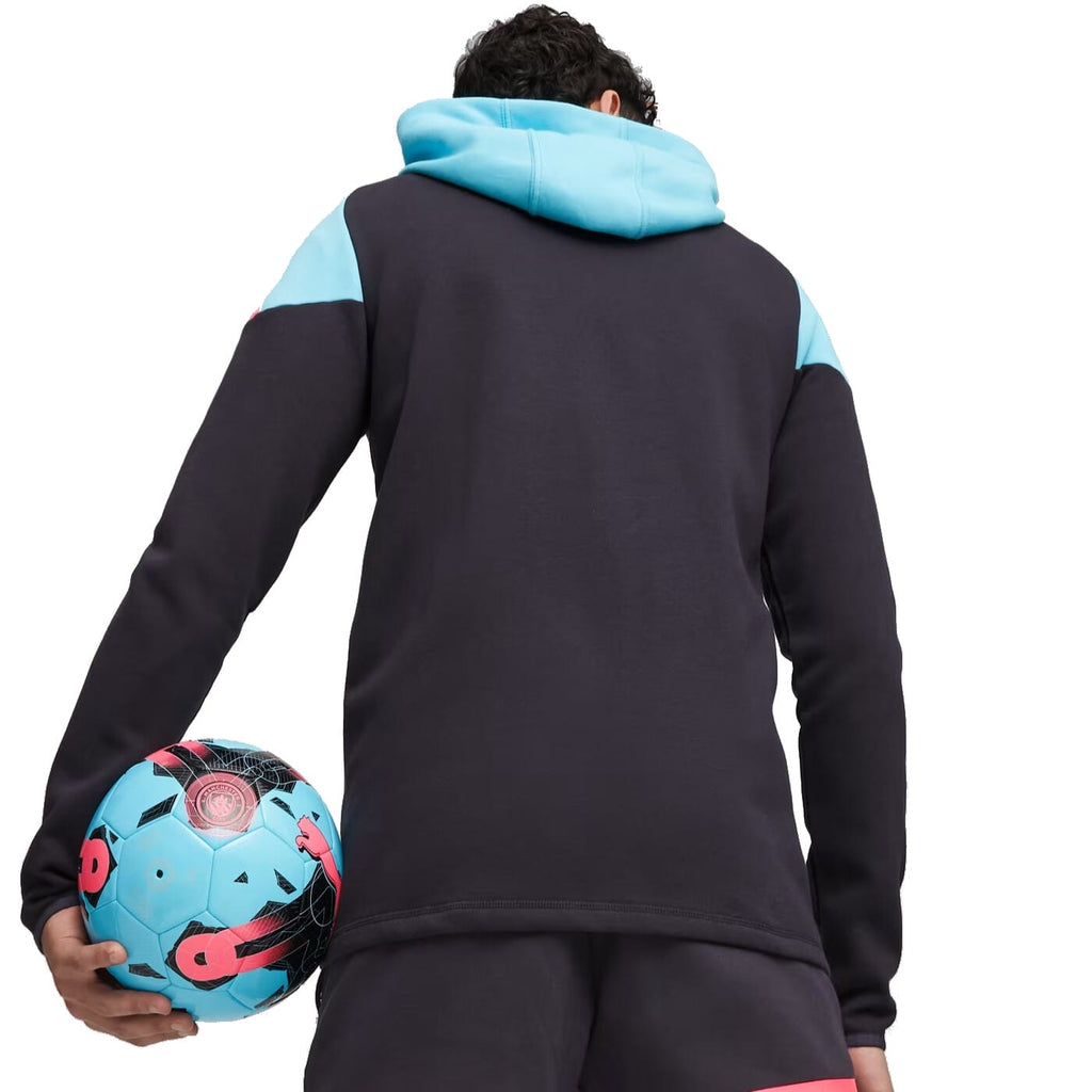 Manchester City black Casual hooded presentation tracksuit 2023/24 - Puma-2