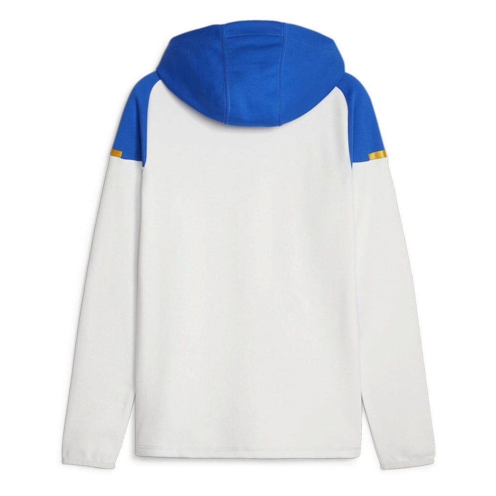 Olympique Marseille white/blue Casual hooded presentation tracksuit 2023/24 - Puma-3