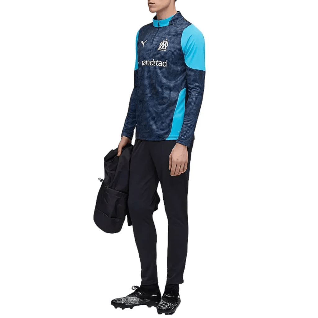 Olympique Marseille navy training technical tracksuit 2025/26 - Puma-1
