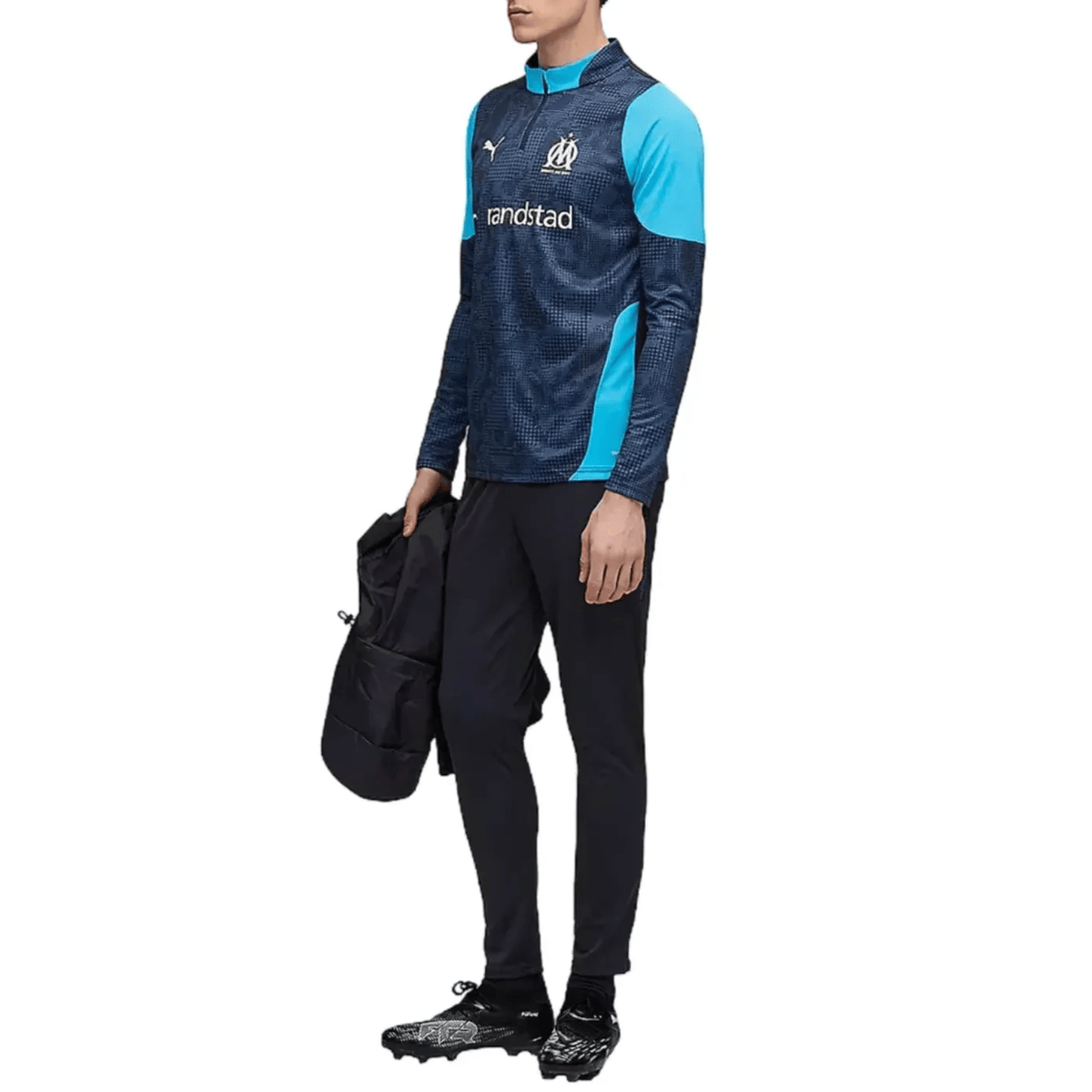 Olympique Marseille navy training technical tracksuit 2025/26 - Puma-1