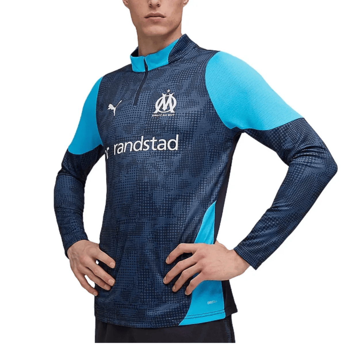 Olympique Marseille navy training technical tracksuit 2025/26 - Puma-2