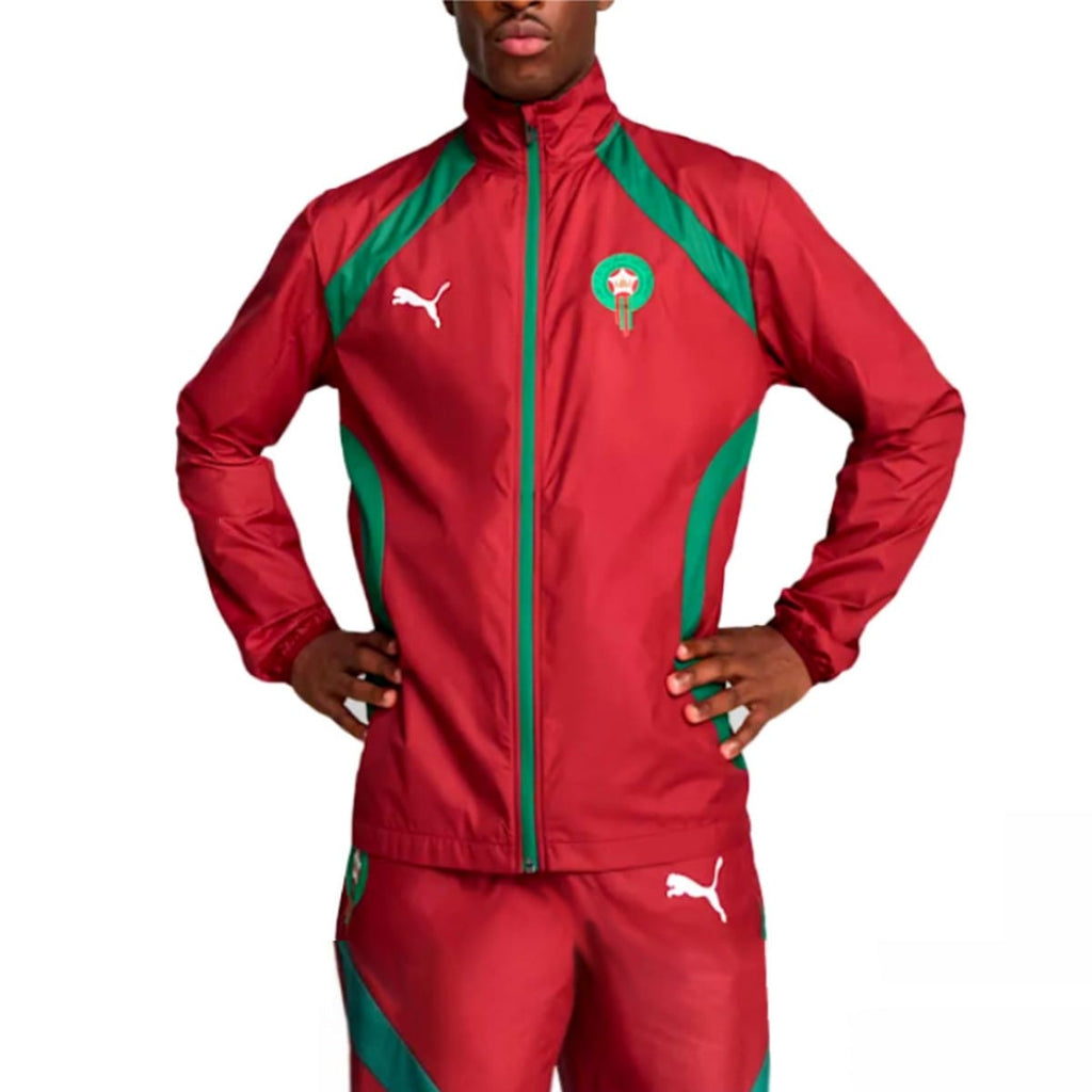 Morocco pre-match presentation soccer tracksuit 2024/25 - Puma-0