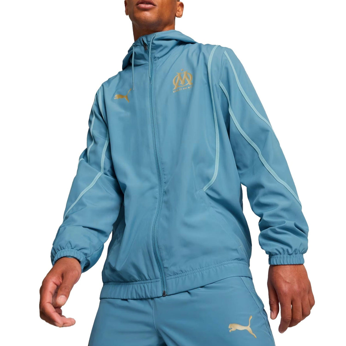Olympique Marseille woven pre-game presentation tracksuit 2024/25 - Puma-0