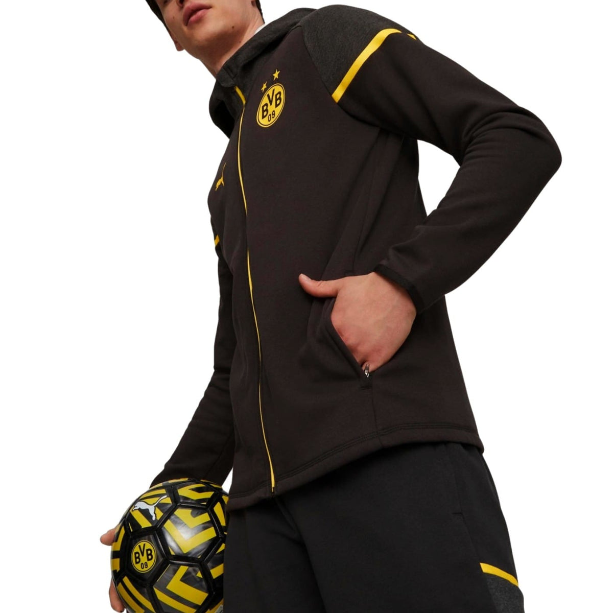 Borussia Dortmund Casual hooded presentation tracksuit 2023/24 - Puma-0