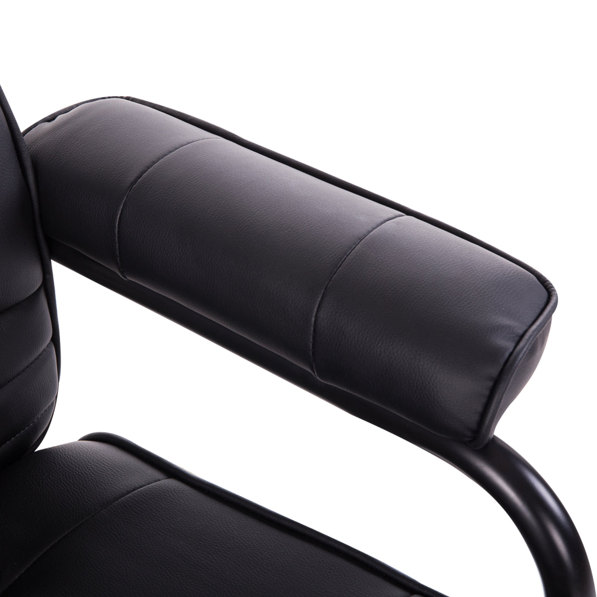 Fauteuil de Massage et Relaxation électrique pivotant inclinable avec Repose-Pied revêtement synthétique Noir-8