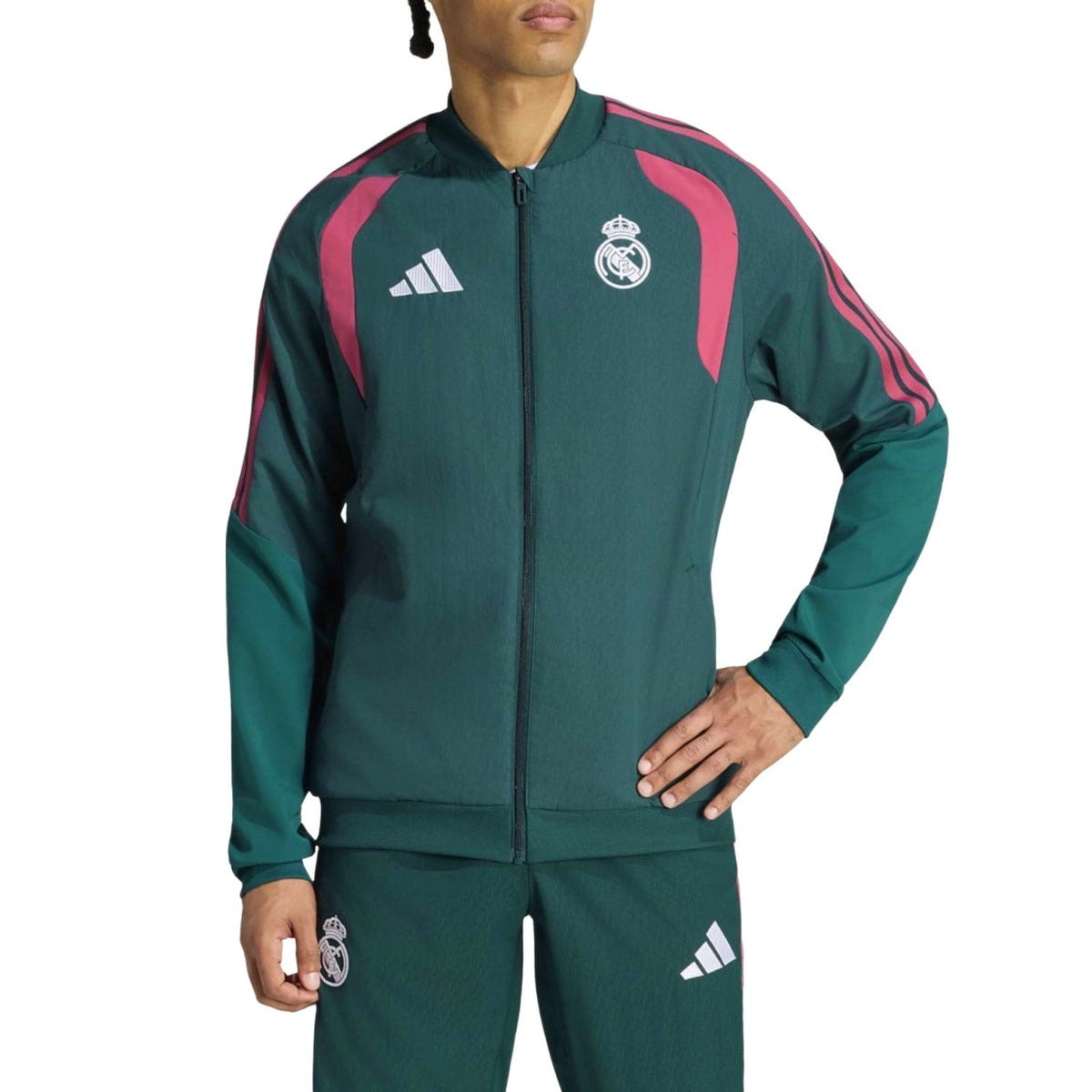 Real Madrid green presentation Soccer tracksuit 2026/27 - Adidas-0
