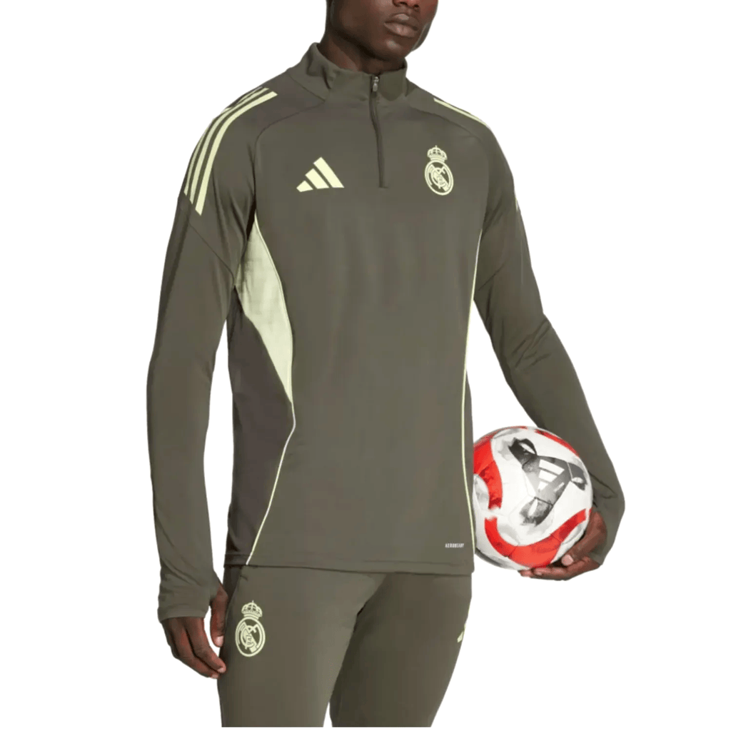 Real Madrid grey training technical Soccer tracksuit 2025/26 - Adidas-0