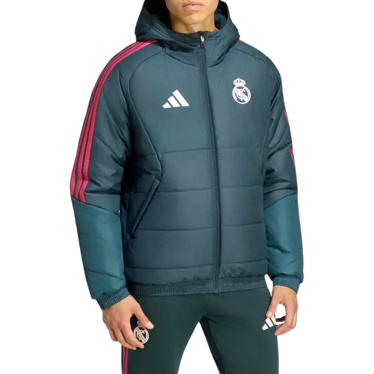Real Madrid soccer training winter padded jacket 2026/27 - Adidas-0