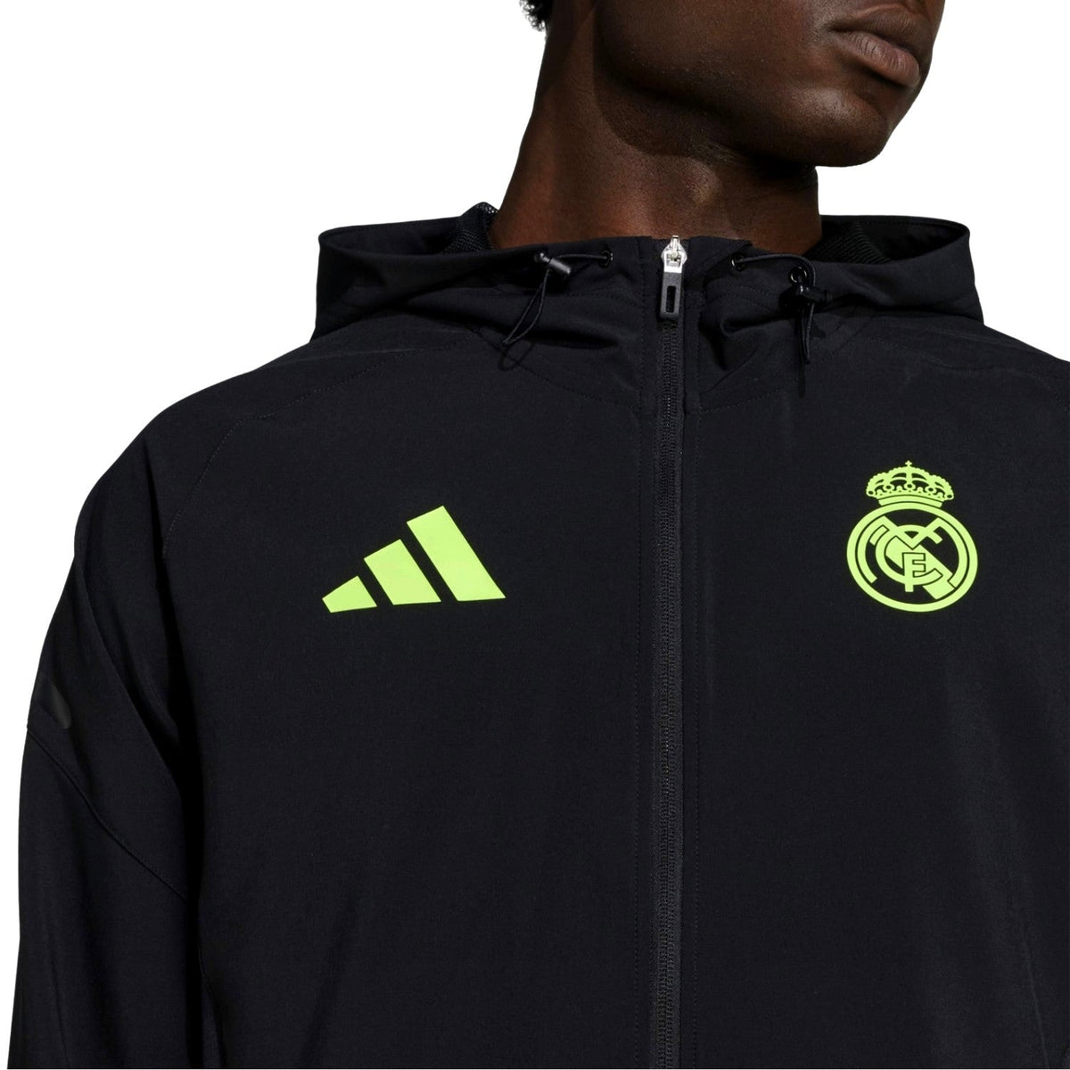 Real Madrid black Tech presentation soccer tracksuit 2026 - Adidas-3