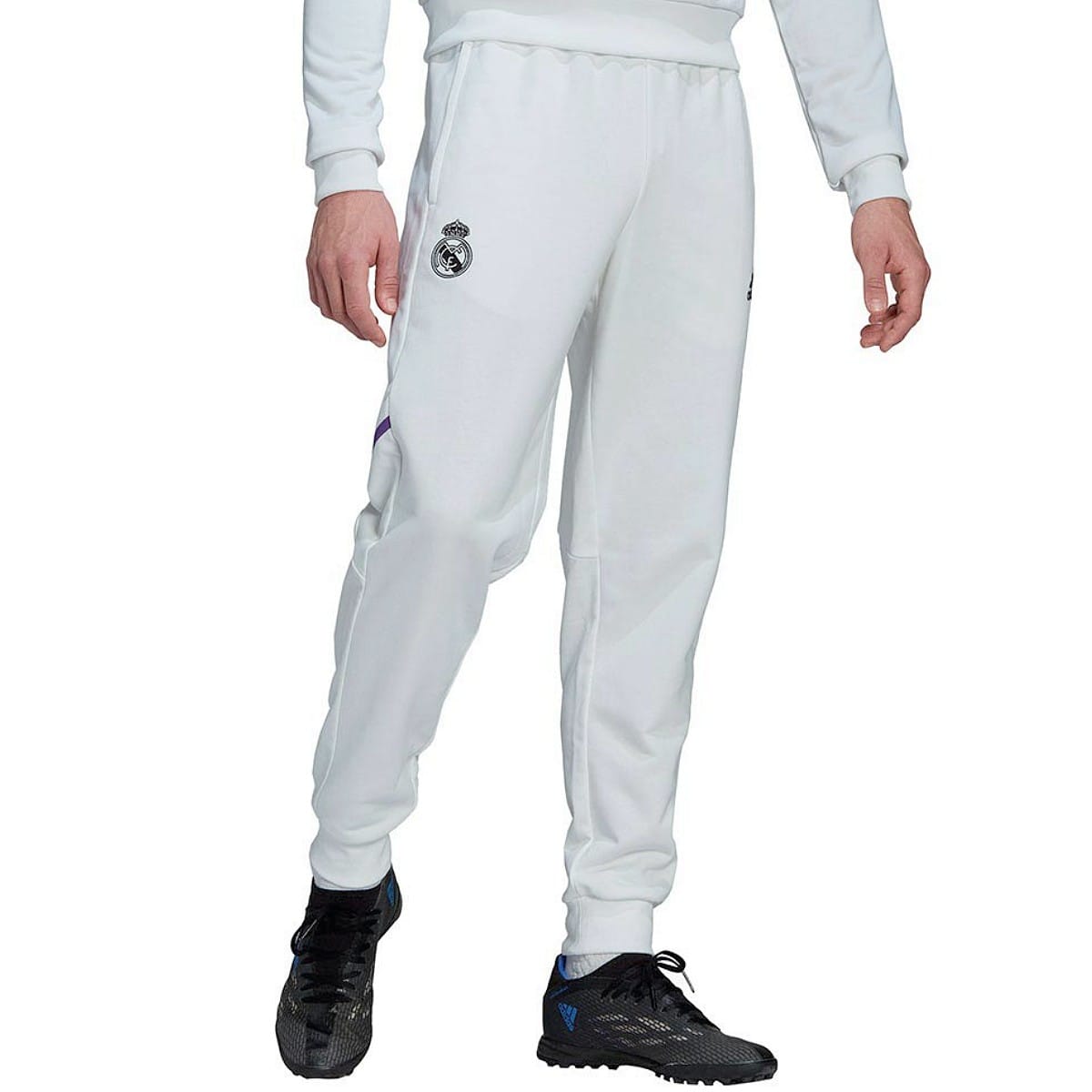 Real Madrid white training sweat Soccer tracksuit 2022/23 - Adidas-4