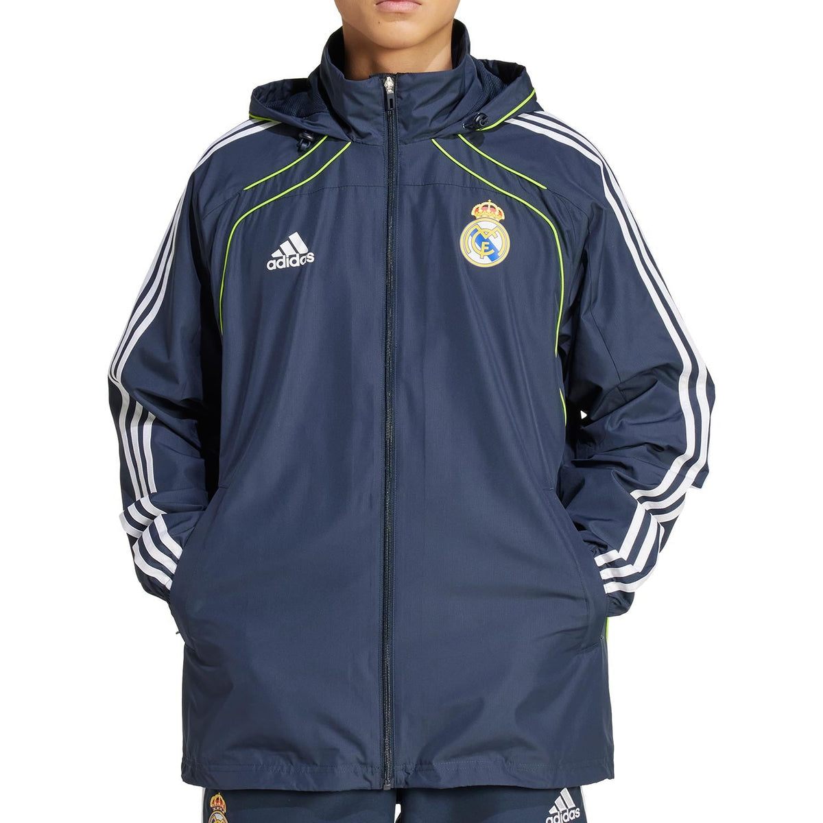Real Madrid CF retro soccer training rain jacket 2025/26 - Adidas-0