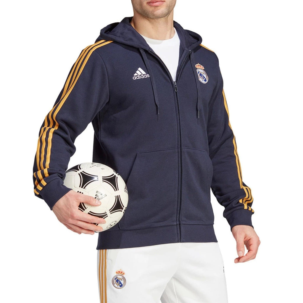 Real Madrid Casual 3S hooded presentation tracksuit 2023/24 - Adidas-1
