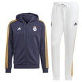 Real Madrid Casual 3S hooded presentation tracksuit 2023/24 - Adidas-0